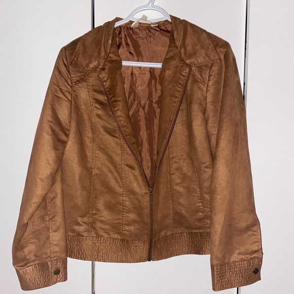 Lightweight Suede Brown Jacket - Picture 1 of 4